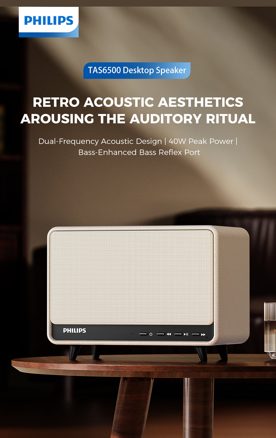 Philips TAS6500 Wireless Desktop Speaker